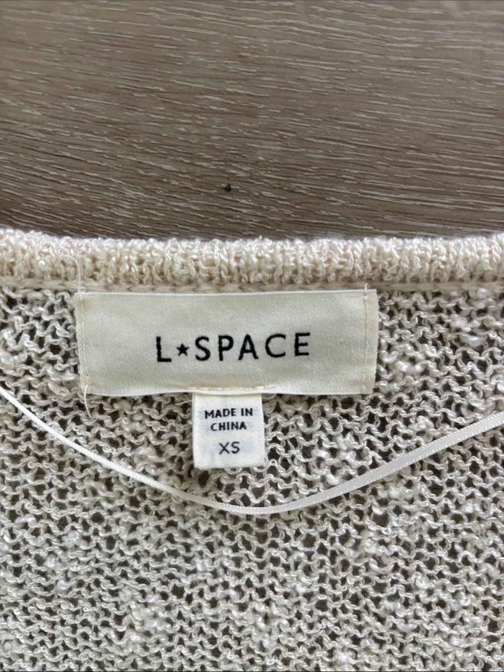 l*space XS Cream Palisades swim, bikini cover up dress - Picture 2 of 9